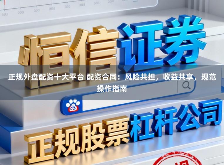 正规外盘配资十大平台 配资合同：风险共担，收益共享，规范操作指南